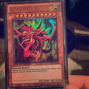 Yu-Gi-oh card the Slifer the sky dragon